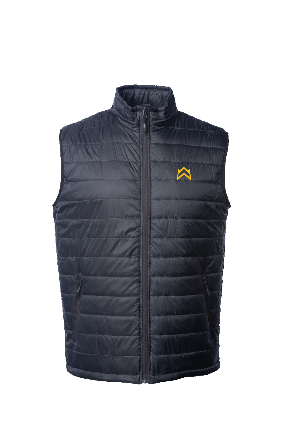 WW Men's Puffer Vest - Gold Crown Logo