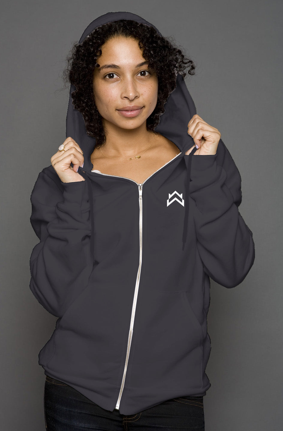 Seek Unisex Zip Hoodie