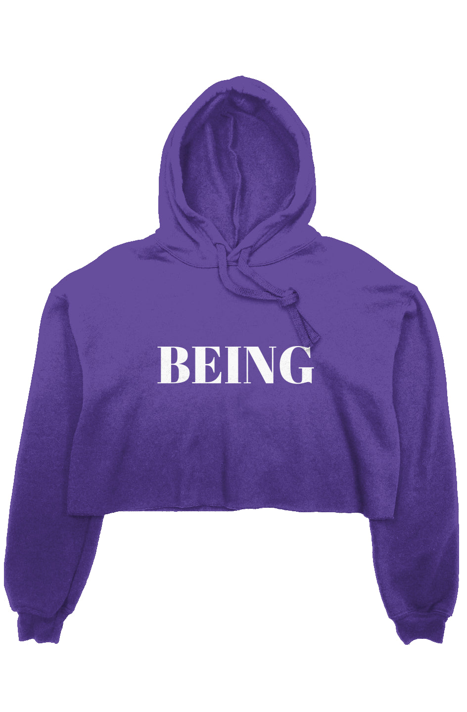 Being Crop Fleece Hoodie