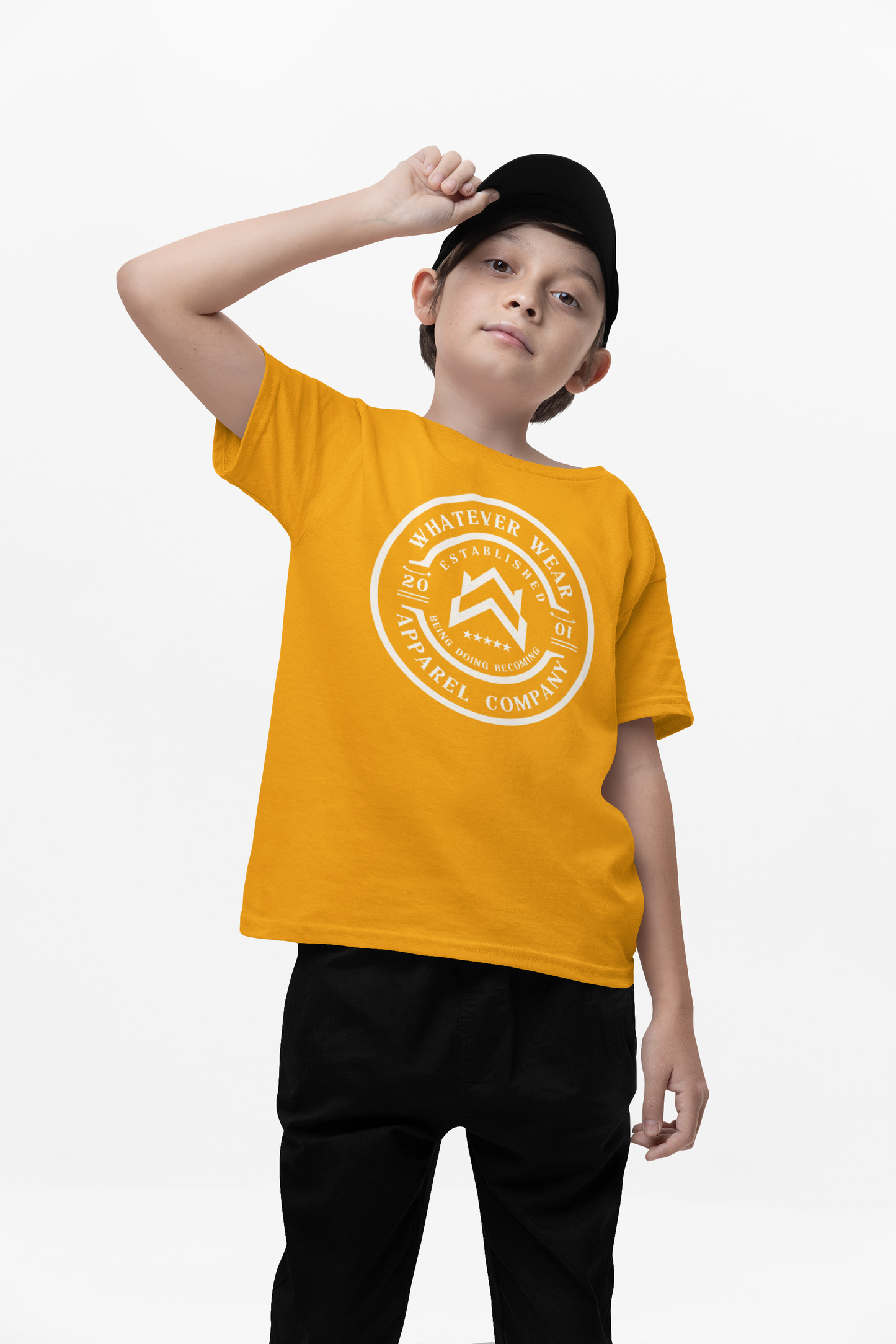 WW Signature Logo Youth Cotton Crew