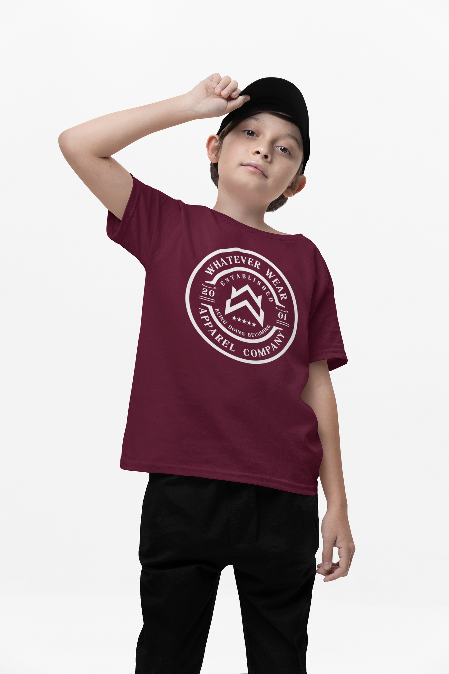 WW Signature Logo Youth Cotton Crew