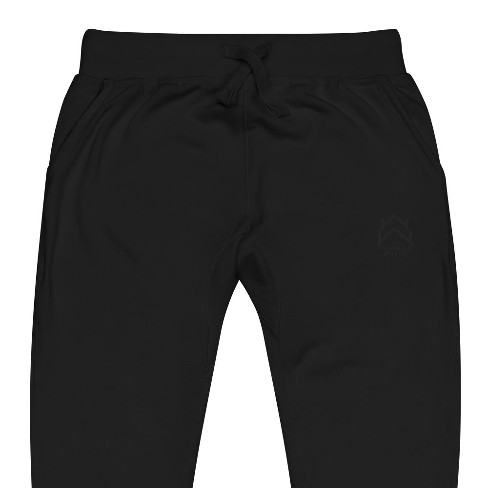 WW Black Crown Unisex Fleece Sweatpants