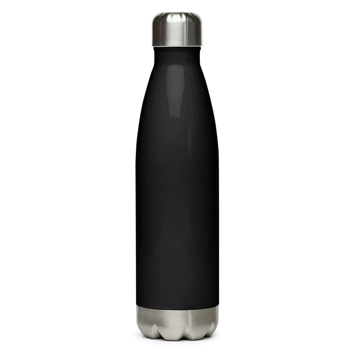 Whatever Wear Stainless Steel Water Bottle -Yellow/Blue Logo