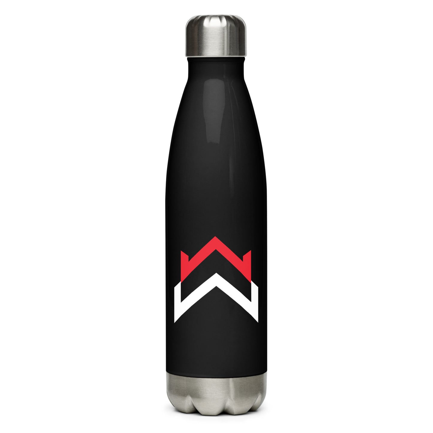 Whatever Wear Stainless Steel Water Bottle -Red/White Logo