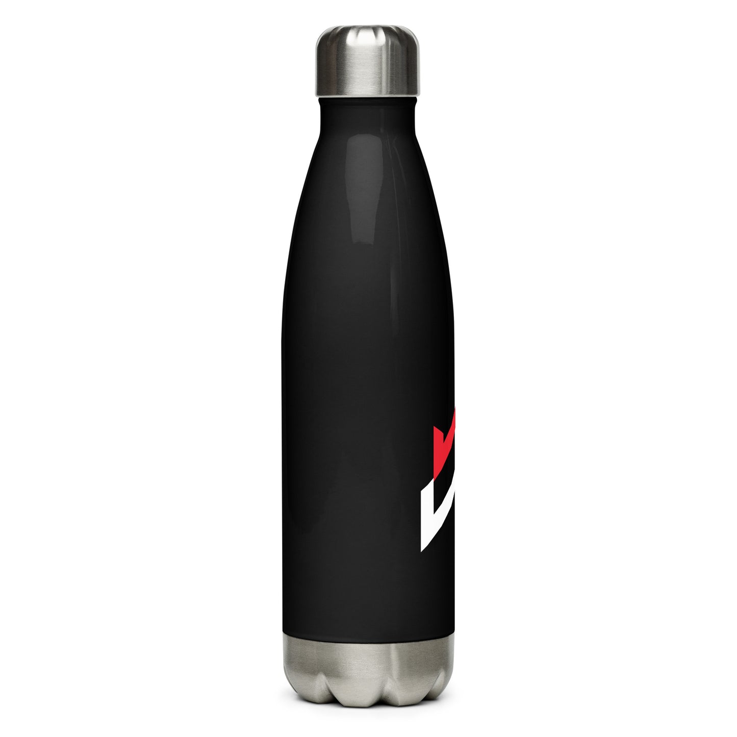 Whatever Wear Stainless Steel Water Bottle -Red/White Logo