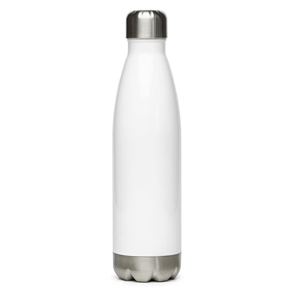 Whatever Wear Stainless Steel Water Bottle -Yellow/Blue Logo