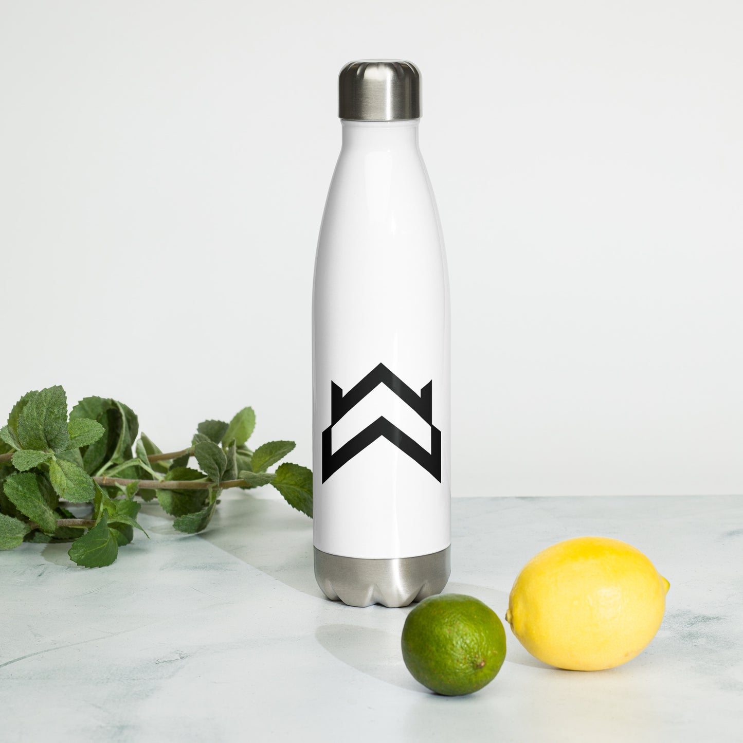 Whatever Wear White Stainless Steel Water Bottle